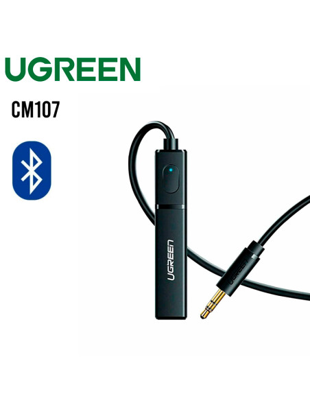 ADAPTADOR TRANSMISOR DE AUDIO UGREEN CM107 BLUETOOTH 5.0| 3.5MM AUDIO (40761)