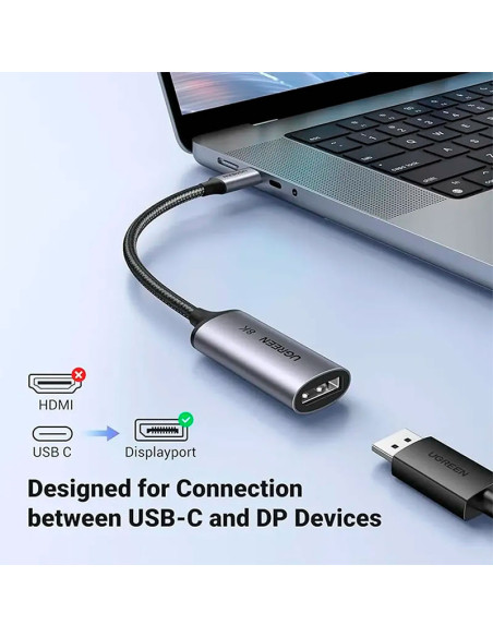 CABLE UGREEN CM654 USB-C A DISPLAY PORT 8K ( 15575 )