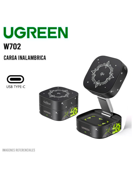 CARGADOR UGREEN 2 EN 1 EDICION GENSHIN IMPACT W702