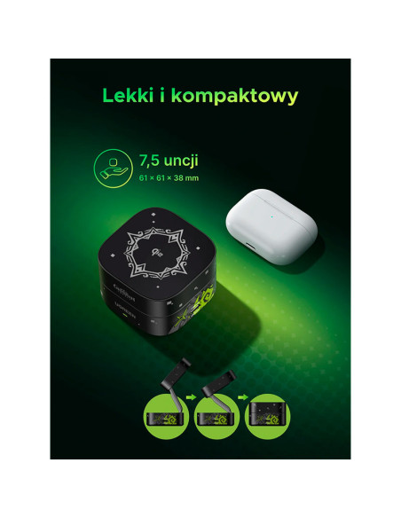 CARGADOR UGREEN 2 EN 1 EDICION GENSHIN IMPACT W702 MAGNETICO WIRELESS 15W (35316GI)