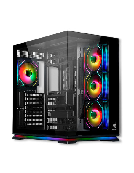 CASE ANTRYX FX 870 PRO BLACK (AC-FX870PK) S/FUENTE VIDRIO TEMPLADO 4 FAN ARGB