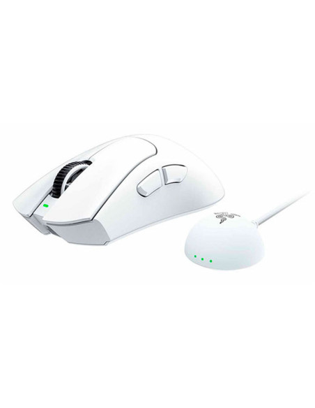 MOUSE GAMER RAZER DEATHADDER V4 PRO WHITE (RZ01-05330200-R3U1) WIRELESS HYPERPOLLING| SENSOR FOCUS PRO 45K