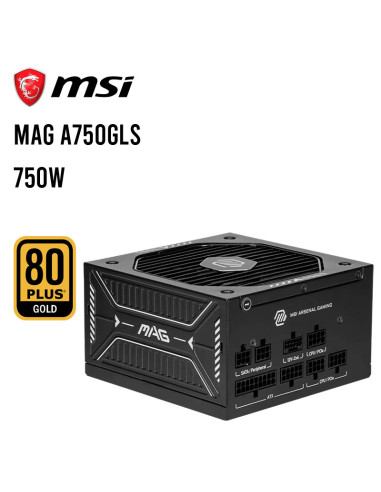 FUENTE DE PODER MSI 750W ( MAG-A750GLS PCIE5 )...