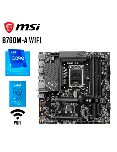 MAINBOARD MSI PRO B760M-A WIFI DDR5...