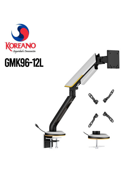 RACK PARA MONITOR KOREANO 24" A 57" (GMK96-12L) RESORTE DE GAS|RGB