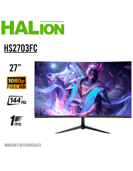 MONITOR GAMER CURVO HALION (HS2703FC) 27 FHD 144HZ VA