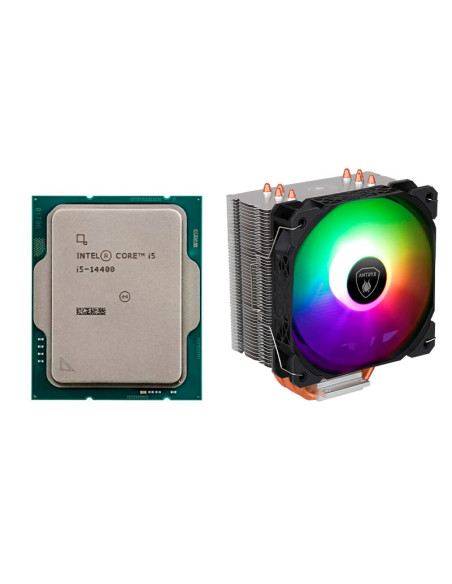 COMBO PROCESADOR INTEL I5-14400 + COOLER PROCESADOR ANTRYX MIRAGE 410 ARGB