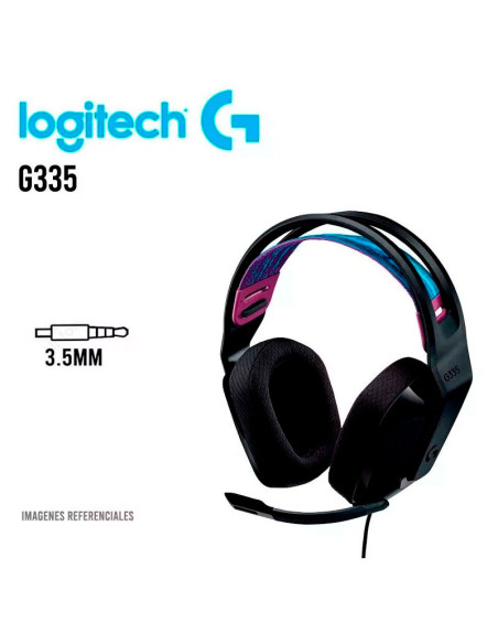 AUDIFONO GAMER LOGITECH G335 ( 981-000977 ) MULTI-PLATAFORMA | BLACK