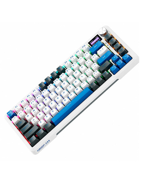 TECLADO GAMER MACHENIKE K500F B81W (K500F-B81W) SWITCH GR SILVER| WIRELESS| RGB| BLUE