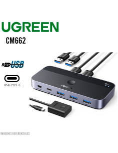 SWITCH USB 3.0 UGREEN CM662 2PC A 4 SALIDAS (15705)