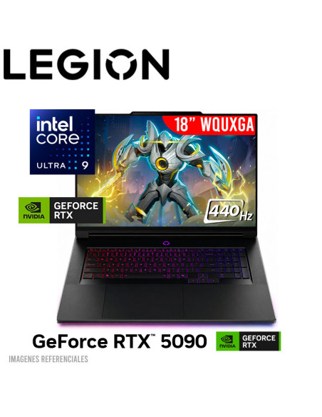LAPTOP LEGION 9 18IAX10 ULTRA 9-275HX 64GB DDR5 2TB SSD T VIDEO RTX 5090 24GB 18" WQUXGA FREEDOS (83EY000PLM)