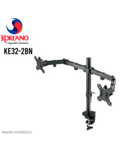 RACK KOREANO DOBLE BRAZO MONITORES 17" A 35" (KE32-2BN) 9KG