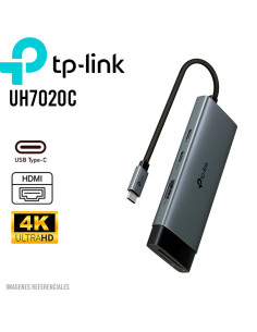 HUB USB-C TP-LINK 7 EN 1 (UH7020C) 1 USB-C - 1 USB-C PD -...