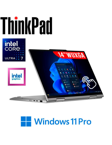 LAPTOP LENOVO THINKPAD X1 2 EN 1 GEN 10 AURA ED ULTRA 7-255U 32GB 1TB SSD 14" WUXGA WINDOWS 11 PRO ( 21Q1000ELM )