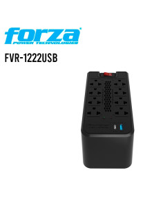 ESTABILIZADOR FORZA 8 TOMAS ( FVR-1222USB ) 1200VA/600W |...