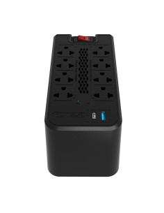 ESTABILIZADOR FORZA 8 TOMAS ( FVR-1222USB ) 1200VA/600W |... 2