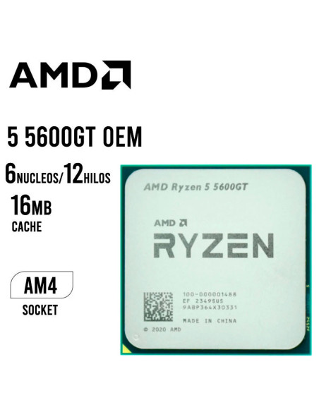 PC GAMER RAIDEN RYZEN 5 5600GT OEM 16GB 512GB SSD +  MONITOR 23.8 FHD + KIT RAPTOR