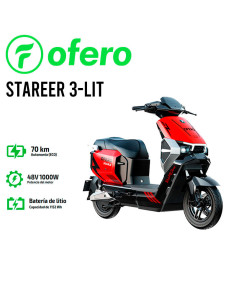 MOTO ELECTRICA OFERO STAREER3-LIT 1000W| ROJO