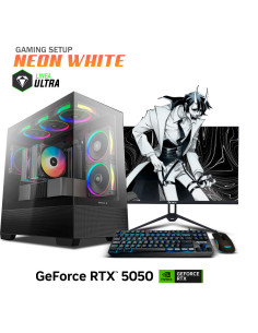 PC GAMER NEON WHITE ULTRA 5-225F 16GB 1TB SSD GEFORCE RTX...