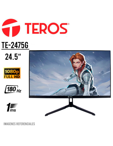 MONITOR GAMER TEROS 24.5" (TE-2475G) PANEL VA| 180HZ/ 1MS| HDMI- DP
