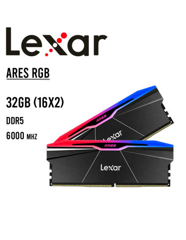 MEMORIA RAM LEXAR ARES 32GB (16X2) DDR5 6000MHZ...