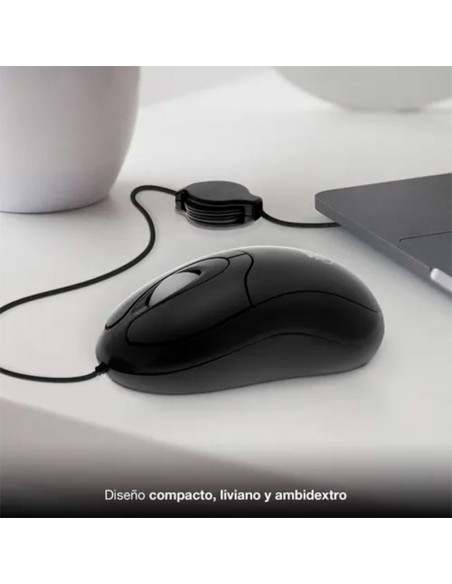 MOUSE XTECH MINI RETRACTIL OPTICO USB (XTM-150)
