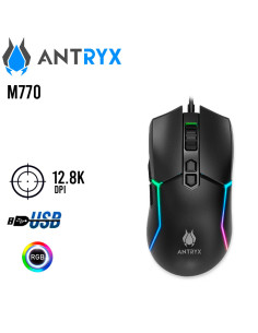 MOUSE GAMER ANTRYX M770 ( RGM-M770K ) 12800DPI | LED-RGB