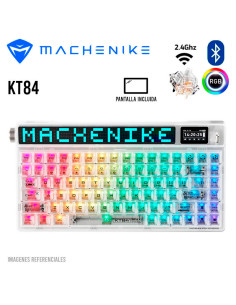 TECLADO GAMER MACHENIKE KT84 (KT84-B84W) SWITCH GATERON...