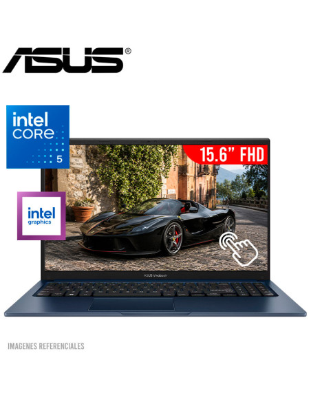 LAPTOP ASUS VIVOBOOK 15 CORE 5 120U X1504VA-E84085 16GB 512GB SSD 15.6 FHD TOUCHSCREEN (90NB13Y1-M01NY0)