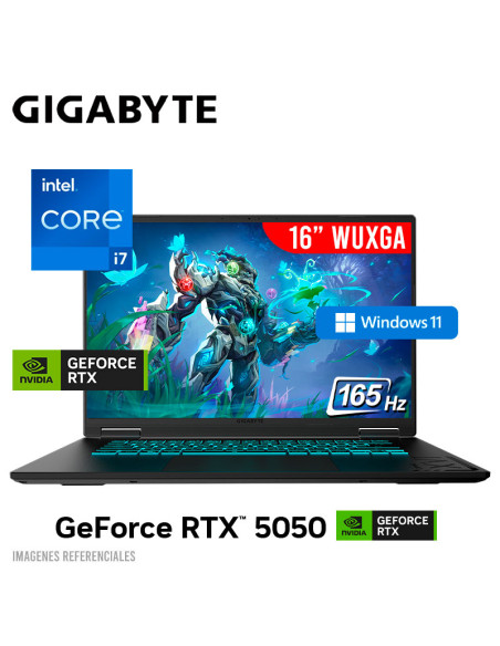 LAPTOP GAMER GIGABYTE CTH I3LA893PH A16 I7-13620H 16GB 512GB SSD GEFORCE RTX 5050 8GB 16 WUXGA 165HZ WINDOWS 11