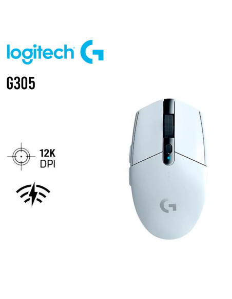 MOUSE GAMER LOGITECH G305 LIGHTSPEED (910-005290) WIRELESS | WHITE