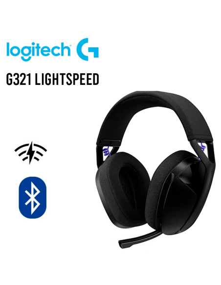 AUDIFONO GAMER LOGITECH G321 LIGTHSPEED ( 981-001562 )WIRELESS-BLUETOOH|BLACK