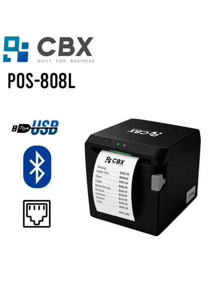 IMPRESORA TICKETERA TERMICA CBX ( POS-808L ) USB - BLUETOOTH - ETHERNET | 80MM