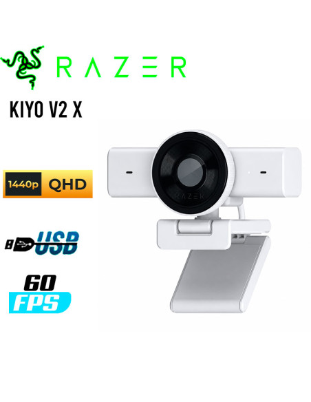 CAMARA WEB RAZER KIYO V2 X WHITE EDITION (RZ19-05380300-R3U1) 1440P| 60 FPS