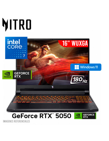 LAPTOP GAMER ACER NITRO V ANV16-72-789X CORE 7...