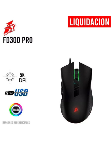 MOUSE GAMING 1STPLAYER FIRE DANCING FD300 PRO | RGB (1S-MO1ST-FD300PRO)