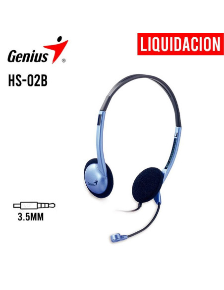 AUDIFONO GENIUS (HS-02B) INTERNET CHAT | BLUE