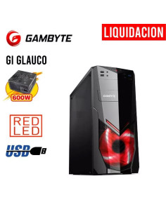 CASE GAMBYTE GLAUCO GI GLAUCO 600W NEGRO 1 PANEL ACRILICO...