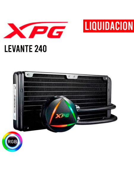 SISTEMA DE ENFRIAMIENTO LIQUIDO XPG LEVANTE 240MM ( LEVANTE240-BKCWW ) LED-RGB