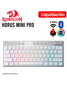 TECLADO GAMER REDRAGON HORUS MINI PRO WHITE (...