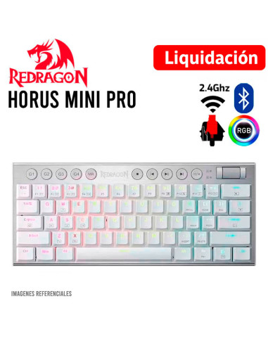 TECLADO GAMER REDRAGON HORUS MINI PRO WHITE (...