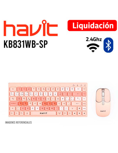 KIT TECLADO Y MOUSE HAVIT (KB831WB-SP)...