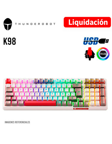TECLADO GAMER THUNDEROBOT K98-RED SWITCH OUTEMU...