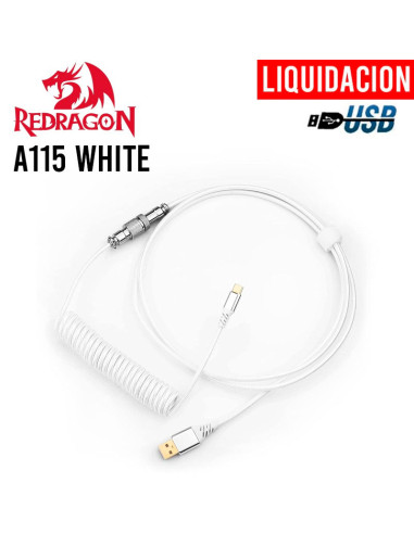 CABLE DE TECLADO REDRAGON USB-C EN ESPIRAL...