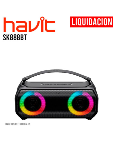 PARLANTE HAVIT (SK888BT) BLUETOOTH|LED-RGB|USB-C
