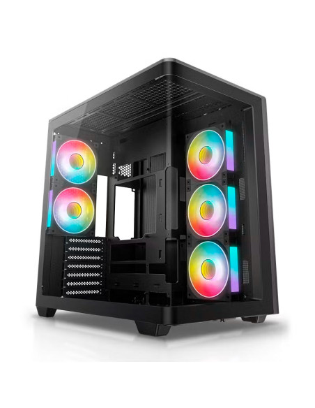 CASE GAMER DEEPCOOL CG590U 5F (R-CG590U-BKAGA5-G) VIDRIO TEMPLADO CURVO| S/FUENTE| 5 LED-ARGB