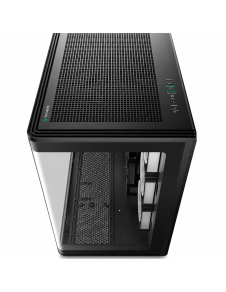 CASE GAMER DEEPCOOL CG590U 5F (R-CG590U-BKAGA5-G) VIDRIO TEMPLADO CURVO| S/FUENTE| 5 LED-ARGB