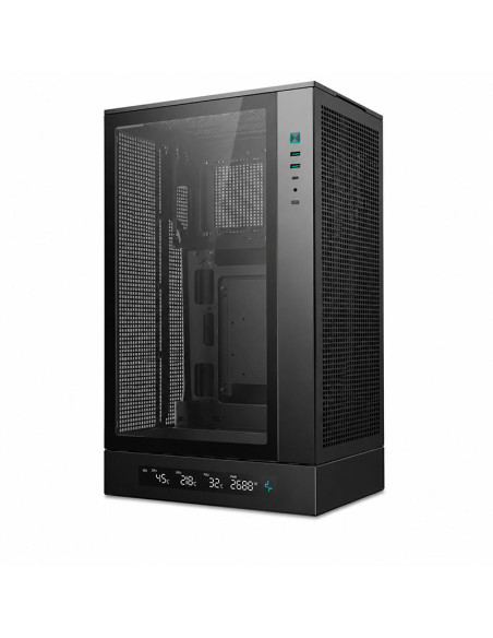 CASE DEEPCOOL CH270 DIGITAL (R-CH270-BKNDM0-G-1) S/FUENTE| VIDRIO TEMPLADO| PANTALLA DIGITAL