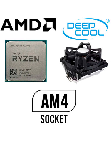 COMBO PROCESADOR AMD RYZEN 3 3200G OEM + COOLER...