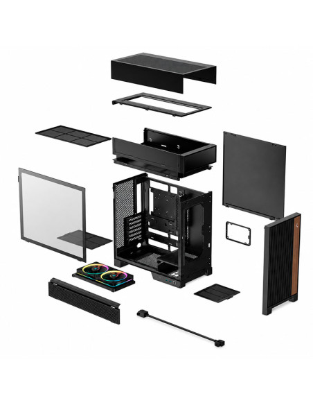 CASE GAMER DEEPCOOL CL660 (R-CL660-BKNNA0-G-1) S/FUENTE| VIDRIO TEMPLADO| LED-RGB
